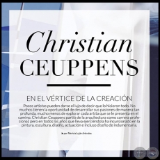 Christian Ceuppens en el vrtice de la creacin - Por PATRICIA LUJN ARVALOS - Ao 2016